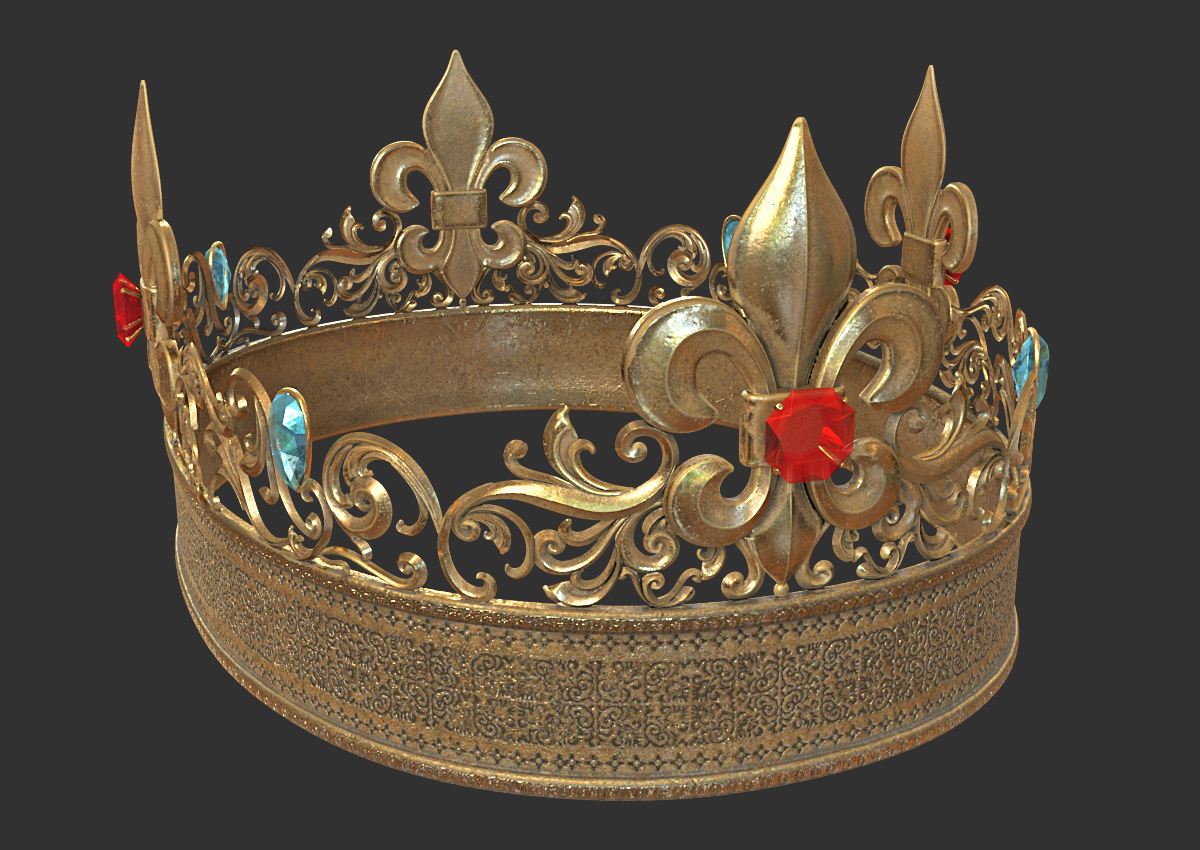 王冠 皇冠 王后王冠 国王_heikeji作品_生活用具珠宝首饰_cg模型网
