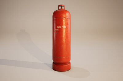 高清写实国标氧气瓶工业用便携_a6621984作品_场景场景部件_cg模型网