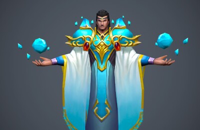 手绘 男法师02【动画】 神明 大法师    占卜师   道法修炼者