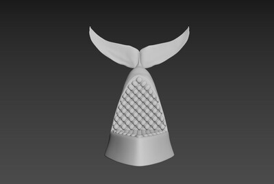 3d打印 鱼尾设计造型椅子 工艺品 家居_祈祈0618作品_家装客厅_cg模型