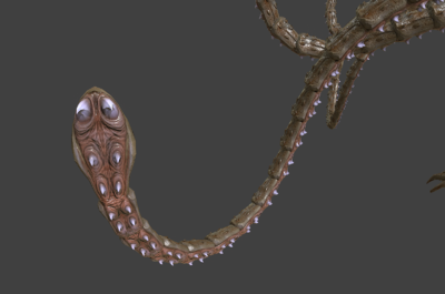 324 pbr次世代 异形 boss 怪兽 外星生物 触角 刺蛇 星际 太空 恐怖