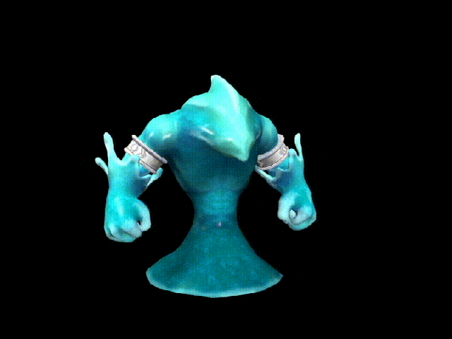 次世代水元素 水怪 妖怪 魔兽 带动画_dashi333作品_人物异形怪物_cg