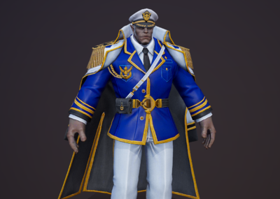 次世代 pbr 海军上将 船长 男军官 军人 士兵 军阀 大校 大将 大副