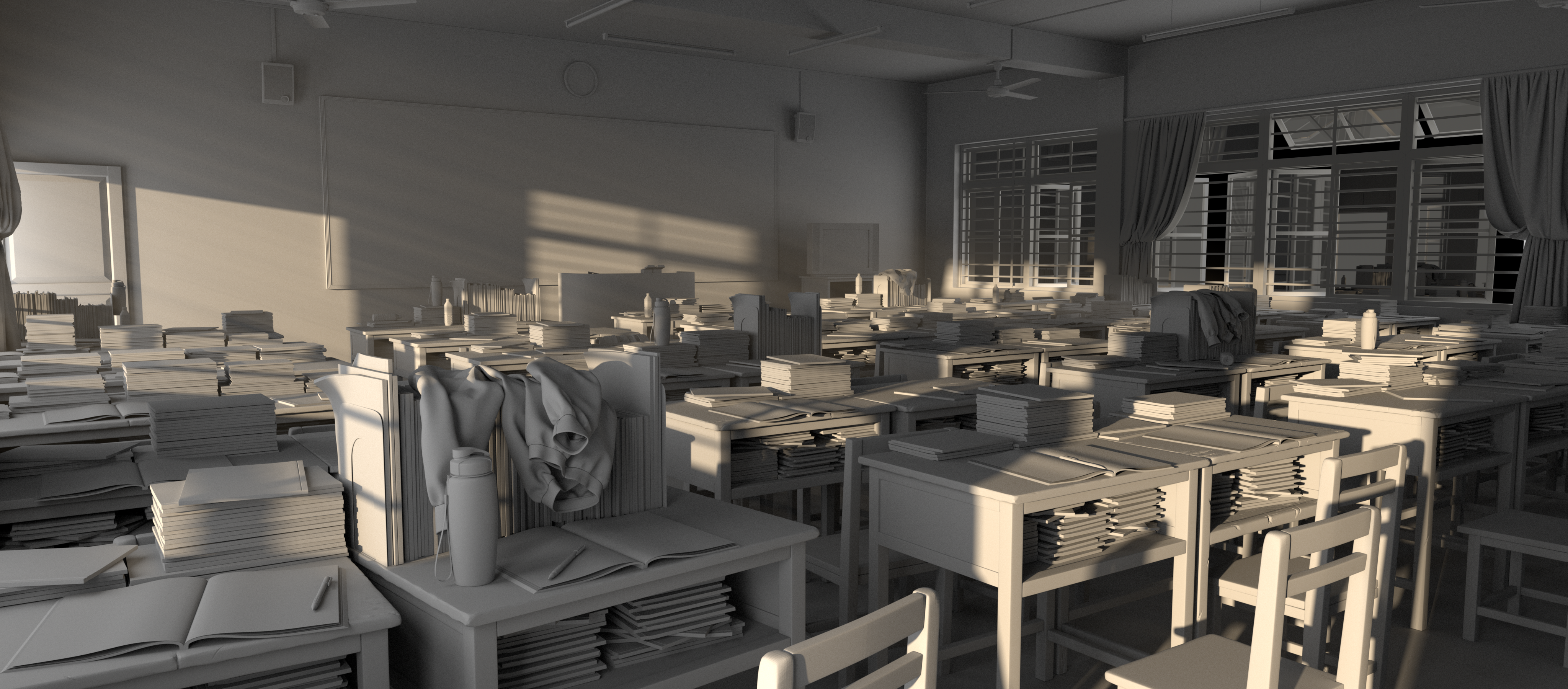 回忆旧时光系列(一):《高中教室篇》