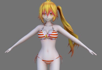 卡通 二次元 比基尼少女 neru 动漫女孩 bikini 美少女