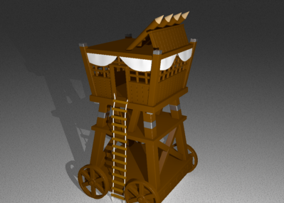 古代弓兵巢车攻城器械机械车辆