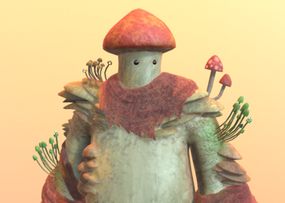 次时代 pbr 蘑菇人 植物人 森林 使者 战士 丛林 精灵