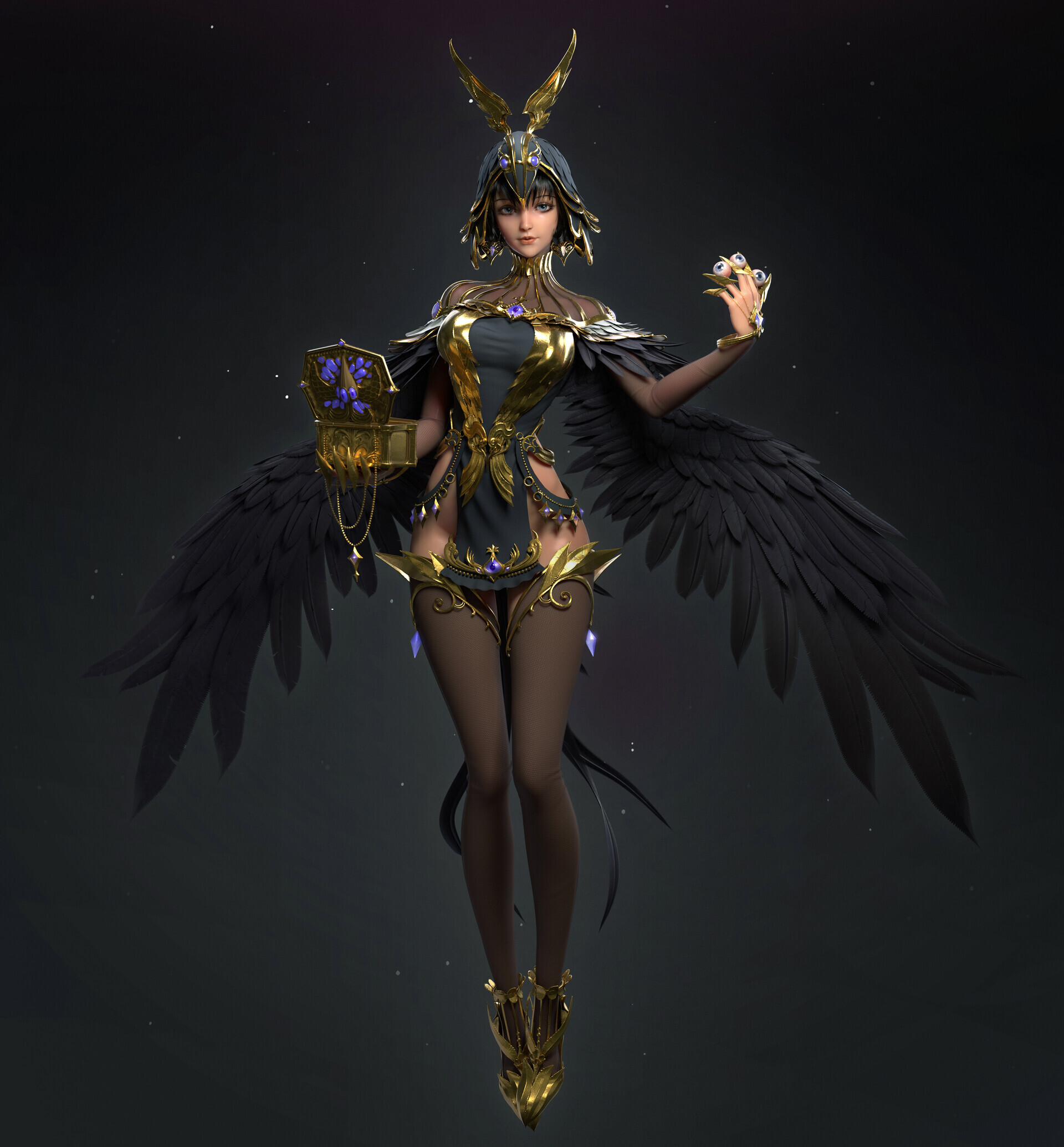 翼次方cg角色线下班学员马振程完成效果图两组