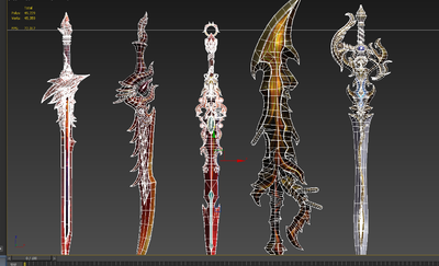 兵器,武器,三渲二武器,毕方剑,红玉,始_jiesihuo作品_武器冷兵器_cg