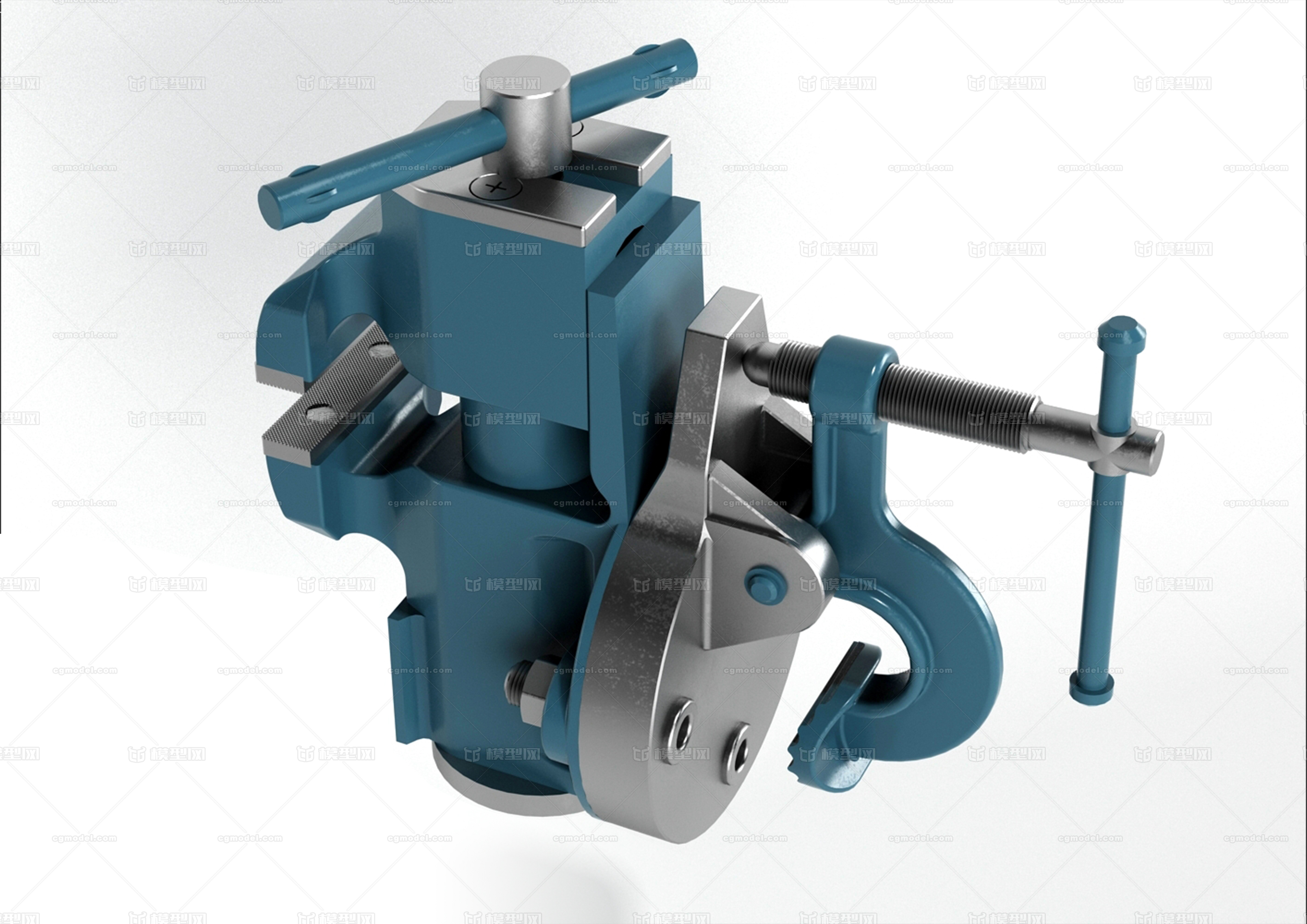 重型台虎钳_不言不语121作品_机械/器械工业设备_cg模型网