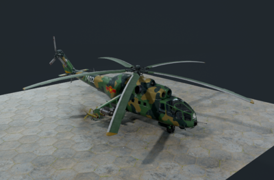 次时代越南米24武装直升机模型