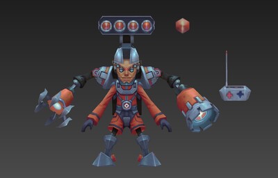 q版机器人改造人机器博士