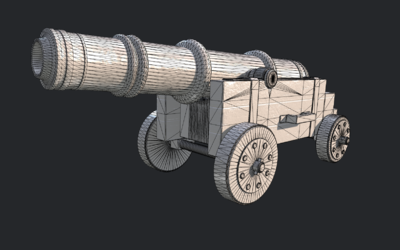 大炮模型设计图图片