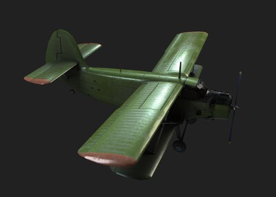 pbr 南昌运5 y-5 农运5 运-5_affde作品_飞机/航空器客机/民用飞机_cg