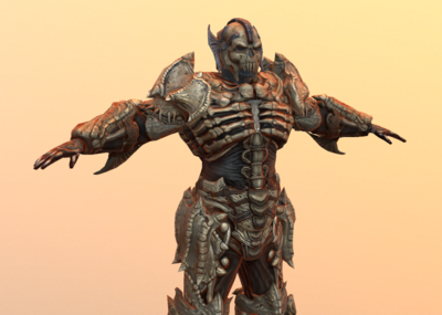 次时代 pbr 骷髅 战甲 重甲 盔甲 骨甲