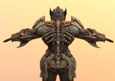 次时代 pbr 骷髅 战甲 重甲 盔甲 骨甲