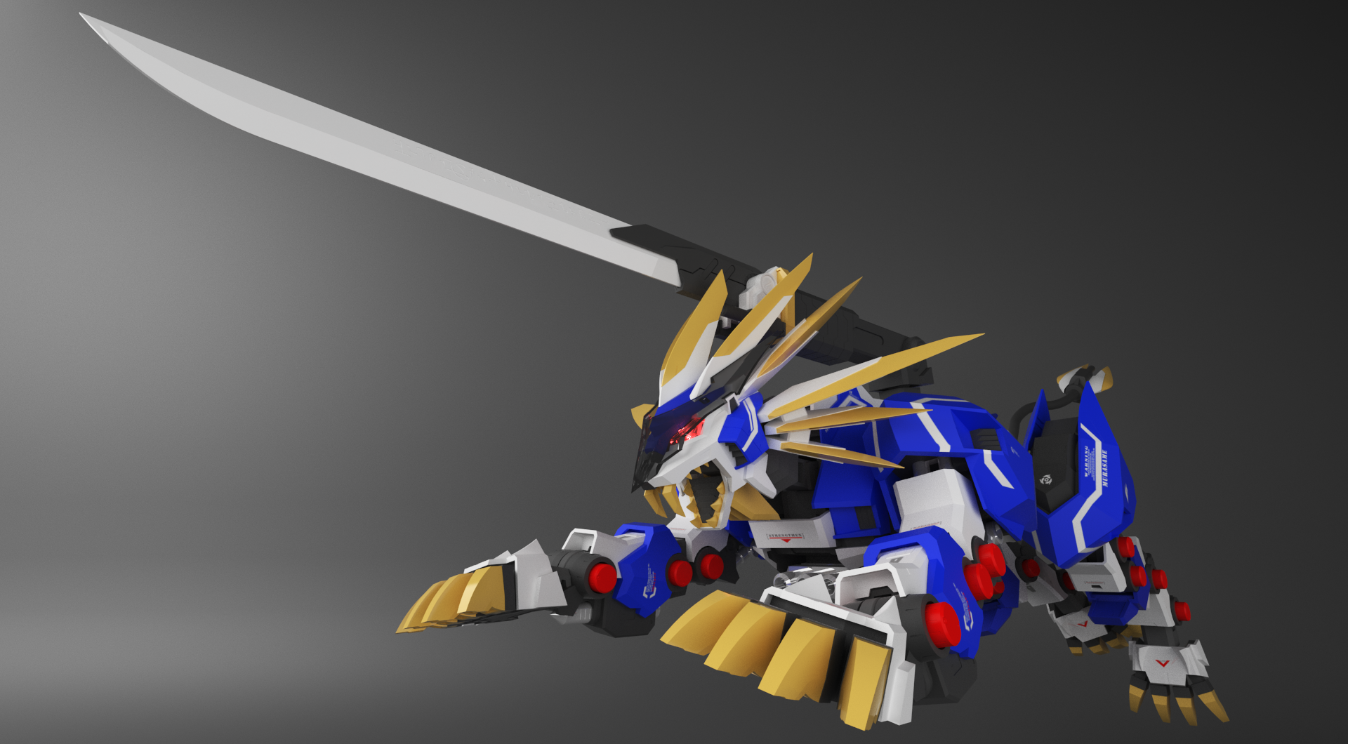 【村雨长牙狮】全模型展示