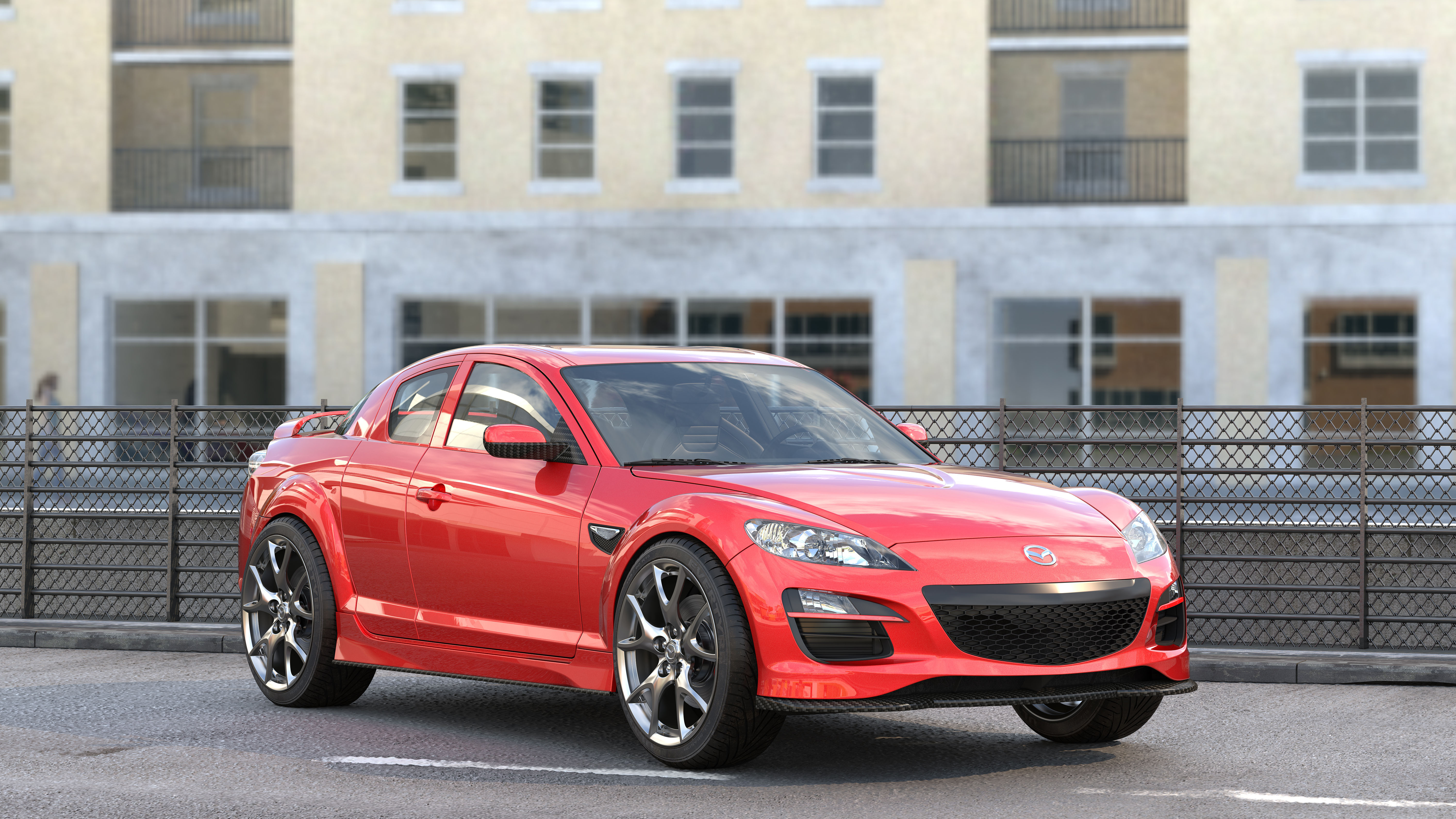 马自达rx8_萧-寅作品_场景/空间/建筑_cg模型网