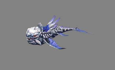 骨头鱼坐骑魔鬼鱼骨鲲鱼妖怪物