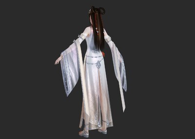 古装美女公主 汉服美女模型-女人模型库-3ds Max(.max)模型下载-cg模型网