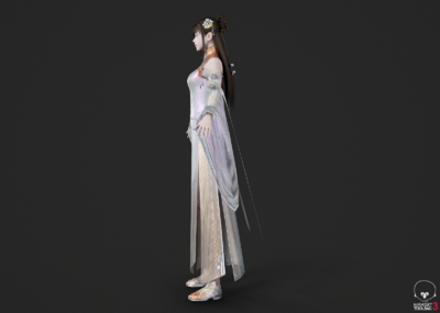 古装美女公主 汉服美女模型-女人模型库-3ds Max(.max)模型下载-cg模型网