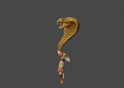 次世代蛇妖蛇头拐杖带动画