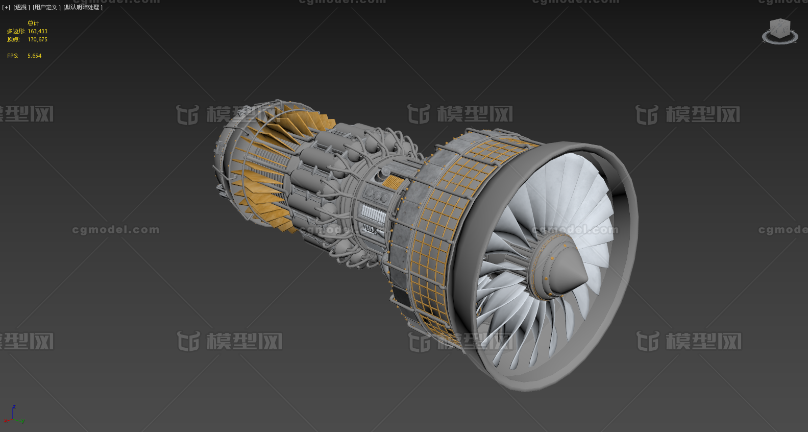 發動機/機械/電機2_小龍同學作品_飛機/航空器客機/民用飛機_cg模型網