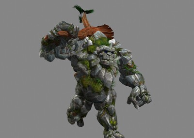 次世代石头人石怪巨石怪带动画