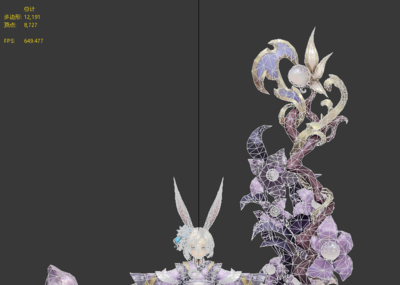 手绘 q版 卡通 可爱 小兔妖 兔子精 兔精 兔神 兔仙 神仙 仙女 玉兔