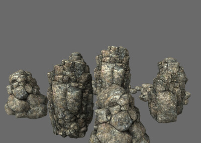 青苔石头 石头 草地石头 石头堆 带苔藓岩 包边石 山石 场景石头 岩石