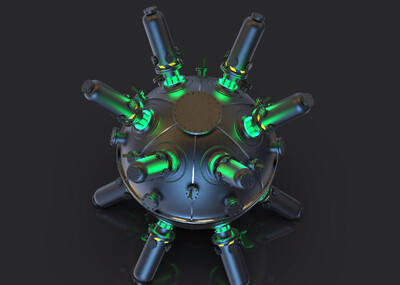 工业机械科幻实验室装置设备核聚变反应堆