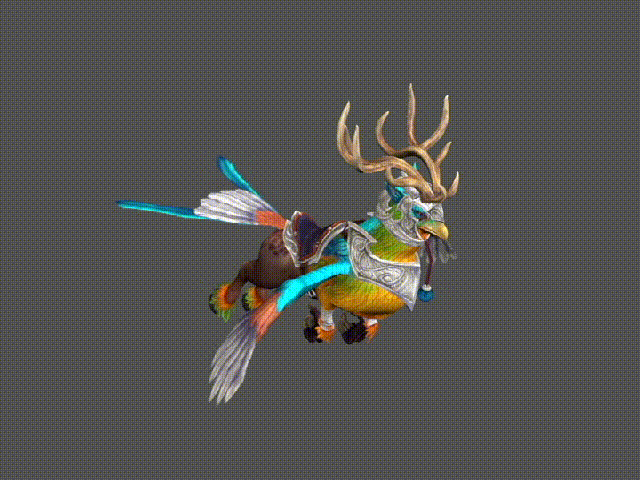 次世代飞兽角鹰兽骏鹰带动画