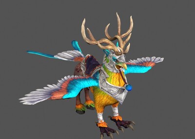 次世代飞兽角鹰兽骏鹰带动画