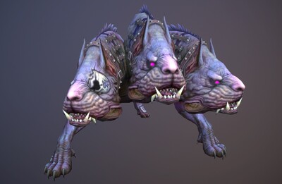 写实 地狱三头犬 ii  神话 看门犬 cerberus  恶犬   恶魔