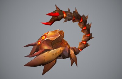 卡通q版毒蝎子王【11组动画】 手绘 蝎_我爱cgmode