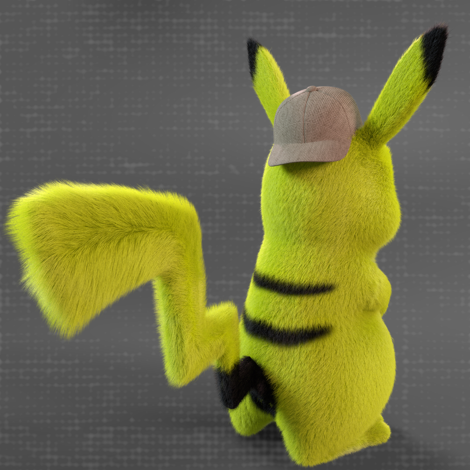 皮卡丘毛发练习