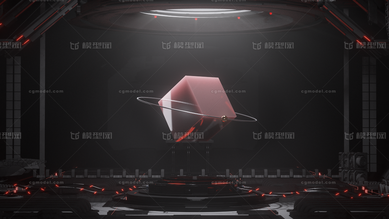 C4D科技场景/黑暗风格/动画场景模型-科幻场景模型库-Cinema 4D(.c4d)模型下载-cg模型网