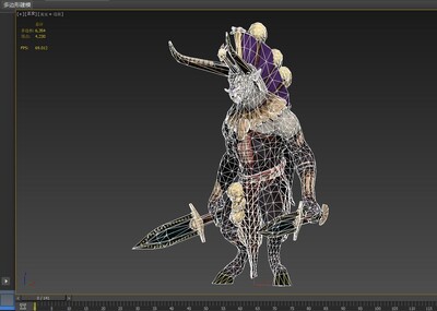 pbr 野蛮 羊头怪 18个动画 次世代 羊头战士 solider