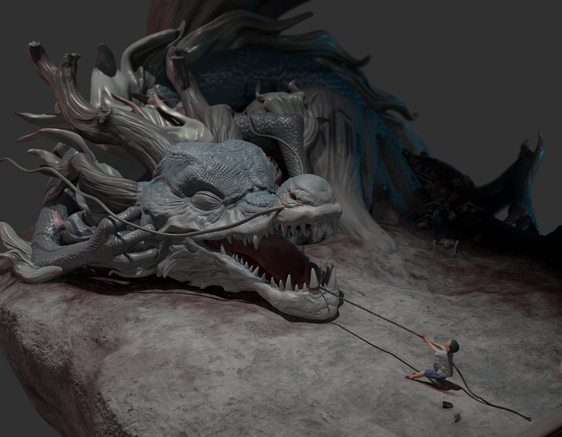 拔牙_李问天作品_角色/人物/生物_cg模型网