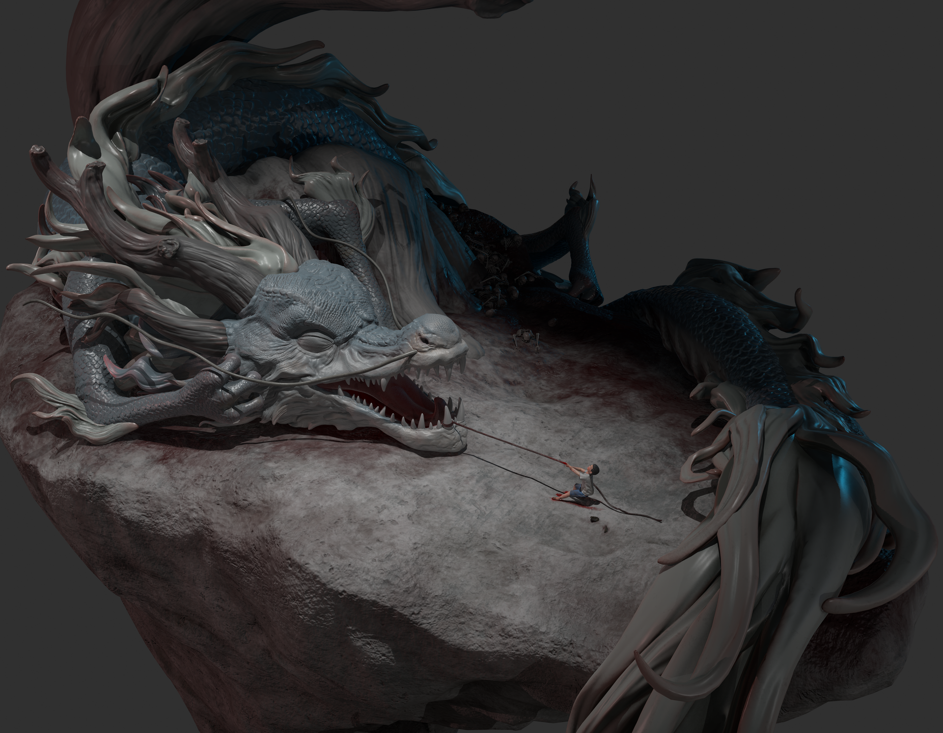 拔牙_李问天作品_角色/人物/生物_cg模型网