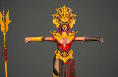 pbr 玛雅女祭司 女巫师 萨满 法师 witch