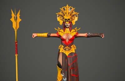 pbr 玛雅女祭司 女巫师 萨满 法师 witch