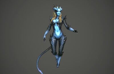 次世代 pbr 梦魇女魔 10组动画  赤焰妖女   女魔头 恶魔女王