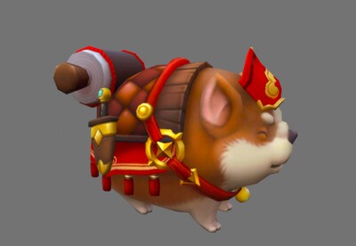 卡通  手绘 q版 柯基 坐骑 小狗 mount