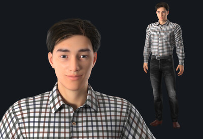 帅哥 商务男士_绽放苍穹作品_人物男人人物男人_cg模型网