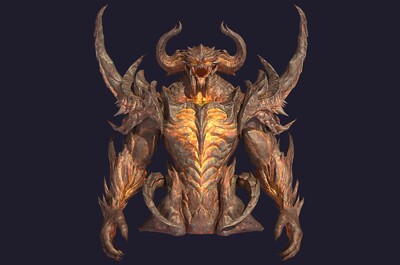 次世代 卡通 恶魔之王 炎魔 地狱恶魔 半身像 恶魔领主 二次元 动漫