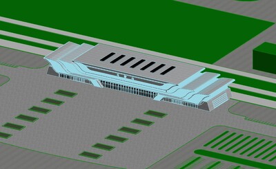 马鞍山 火车站 火车站模型 建筑 建筑模型 高铁站 高铁站模型