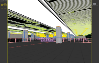 站台 轻轨 地铁站台 有轨电车 _幸福人生123作品_场景现代场景_cg模型