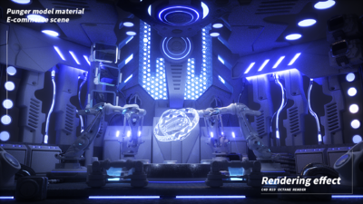 C4D科幻风格科技感未来实验室场景模型-科幻场景模型库-FBX(.fbx)模型下载-cg模型网