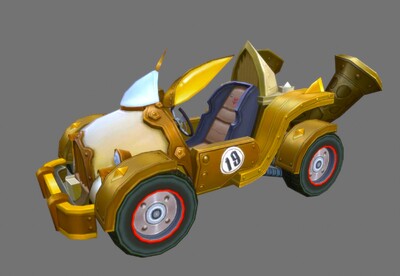 卡通 蒸汽朋克 赛车 游戏  steampunk racing 车